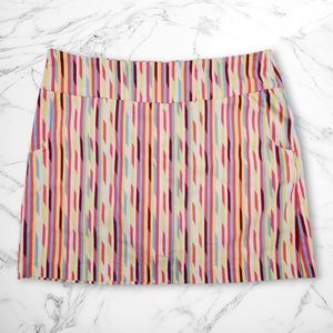 Eight Clovers Women's Athletic Skort Size 10P Skirt Shorts Stretch Pockets